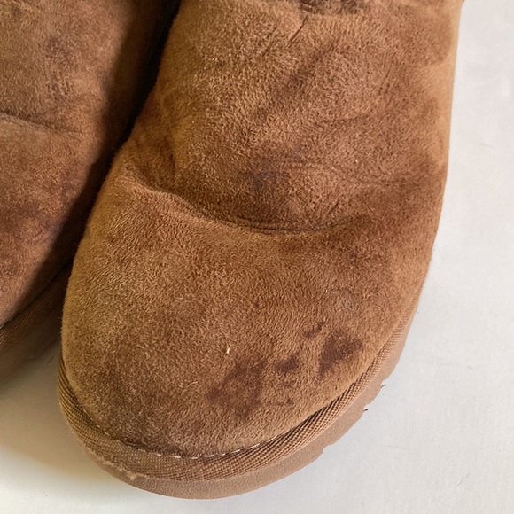 UGG Bailey Bow II Sherpa suede chestnut boots sz 9 - Picture 3 of 6